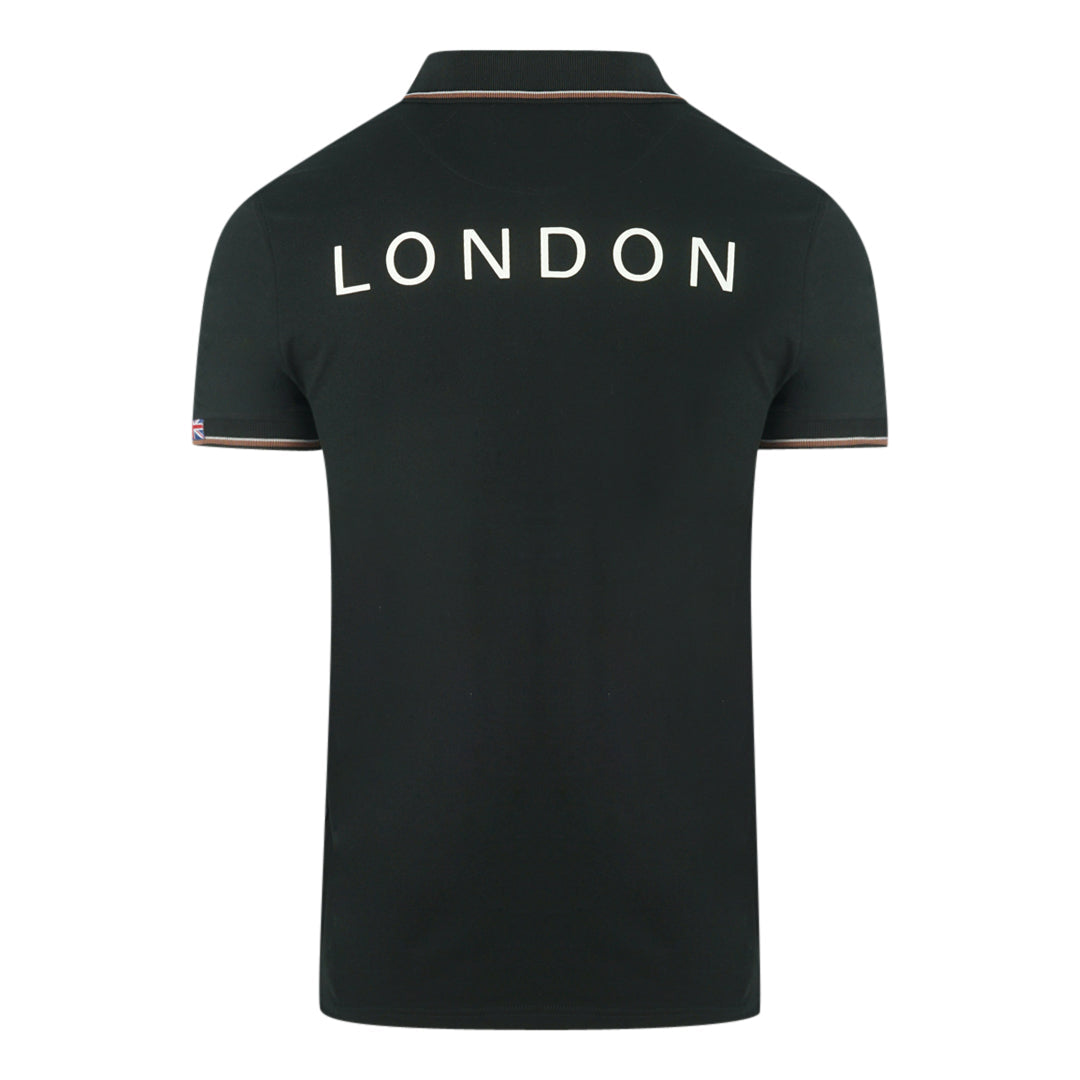 Aquascutum QMP023 99 Black Polo Shirt - XKX LONDON