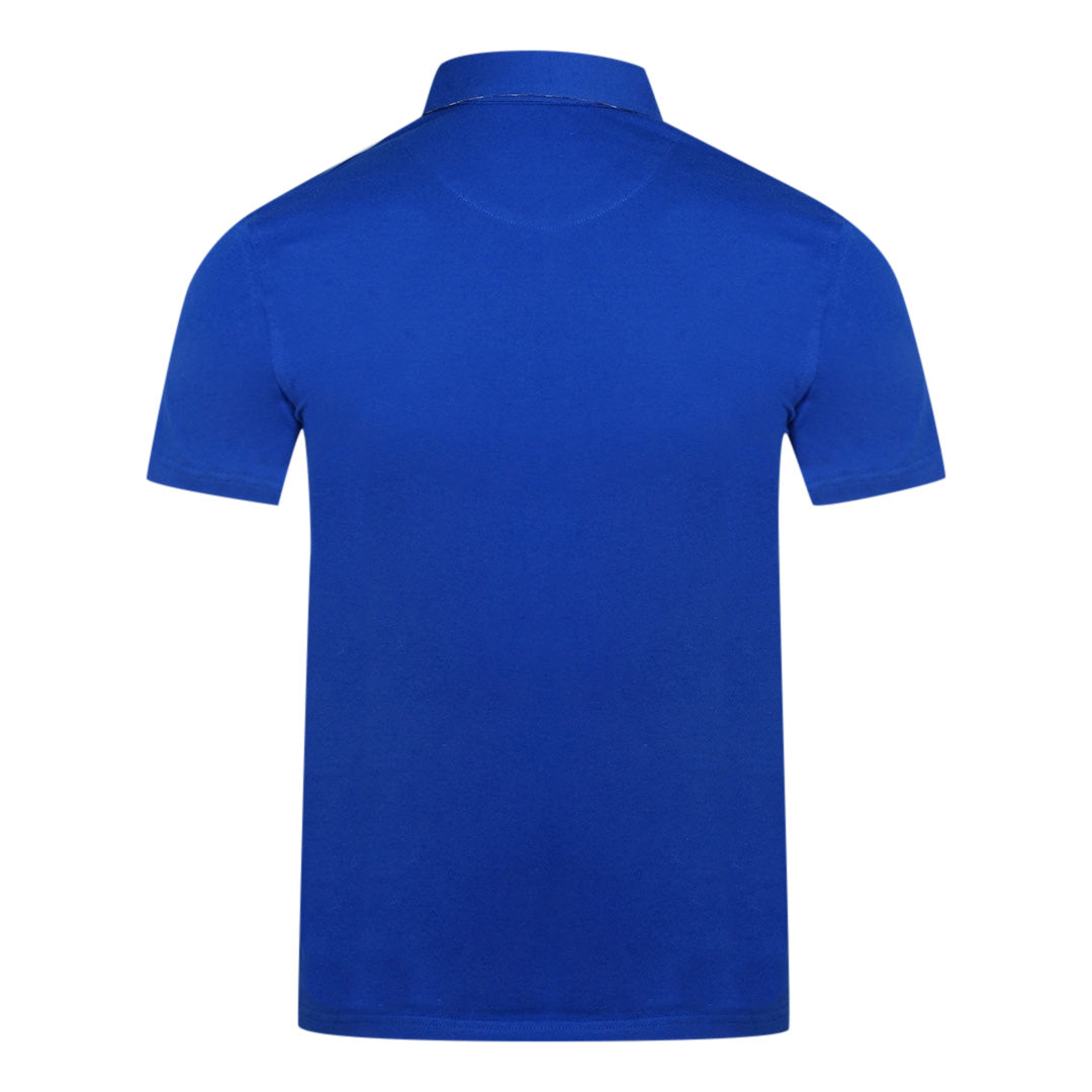 Aquascutum Aldis Crest Chest Logo Blue Polo Shirt