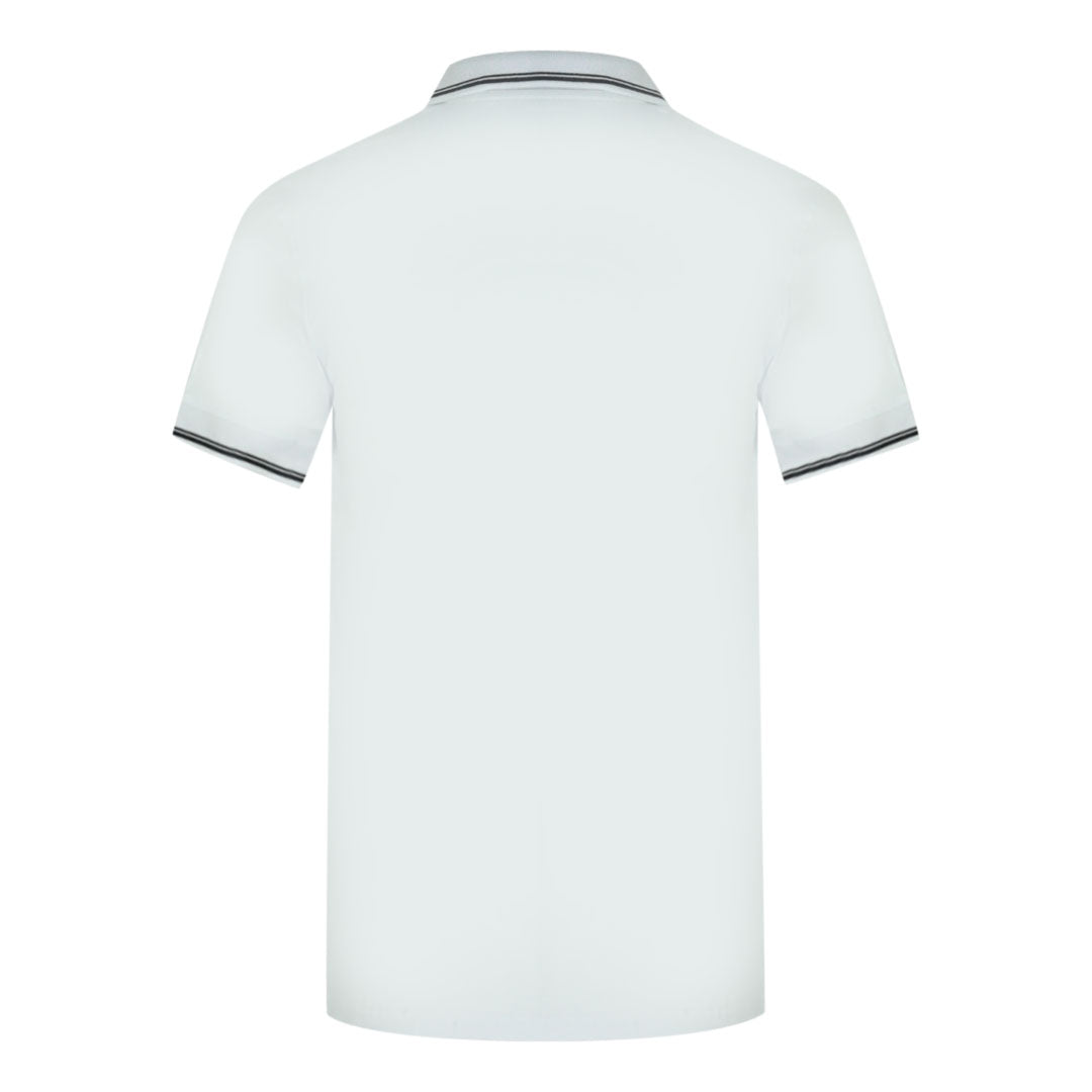 Aquascutum Aldis Tipped White Polo Shirt
