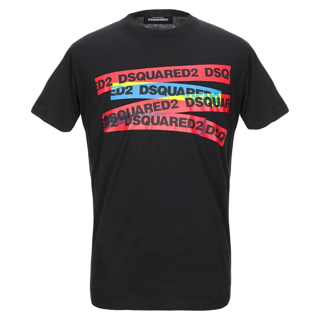 Dsquared2 Tape Logo Black T-Shirt - XKX LONDON