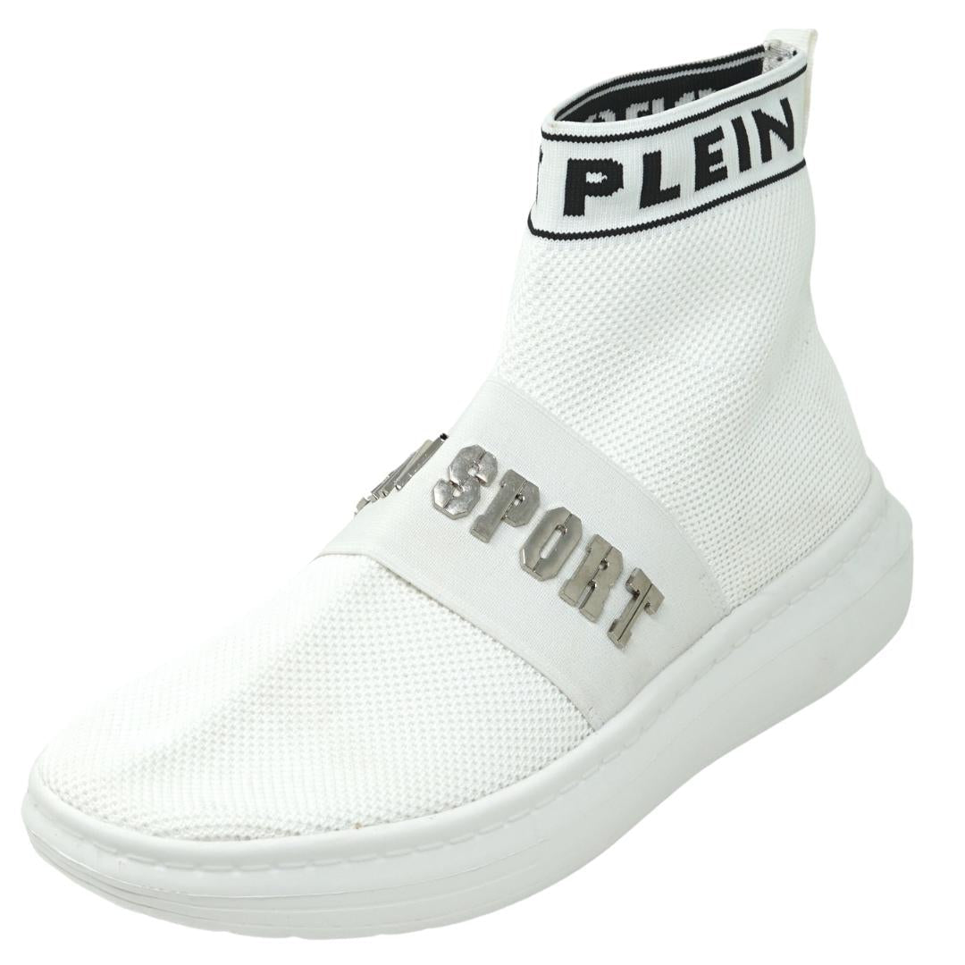 Philipp Plein Sport Band Logo White Sock Sneakers
