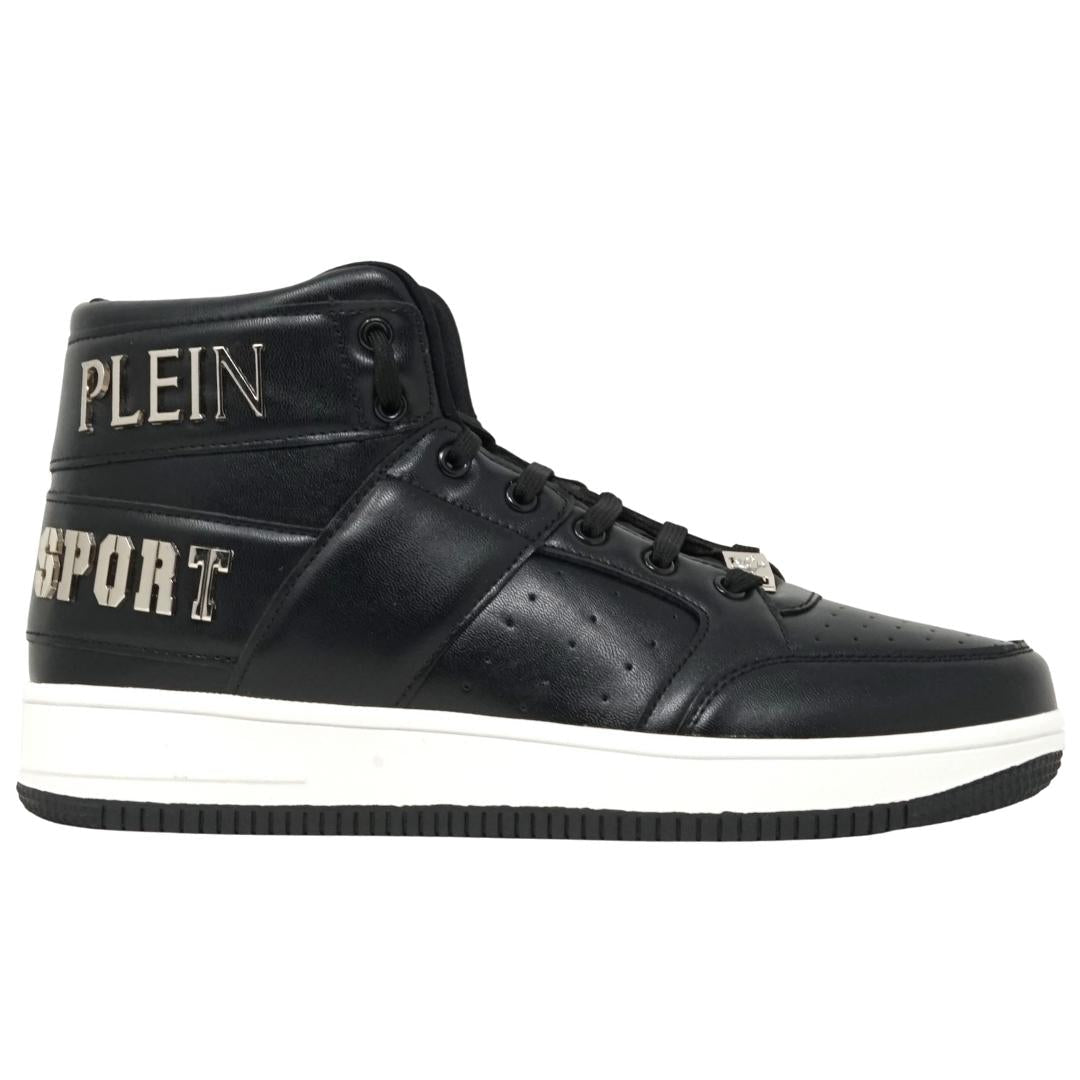 Philipp Plein Sport Hi-Top Bold Brand Black Sneakers