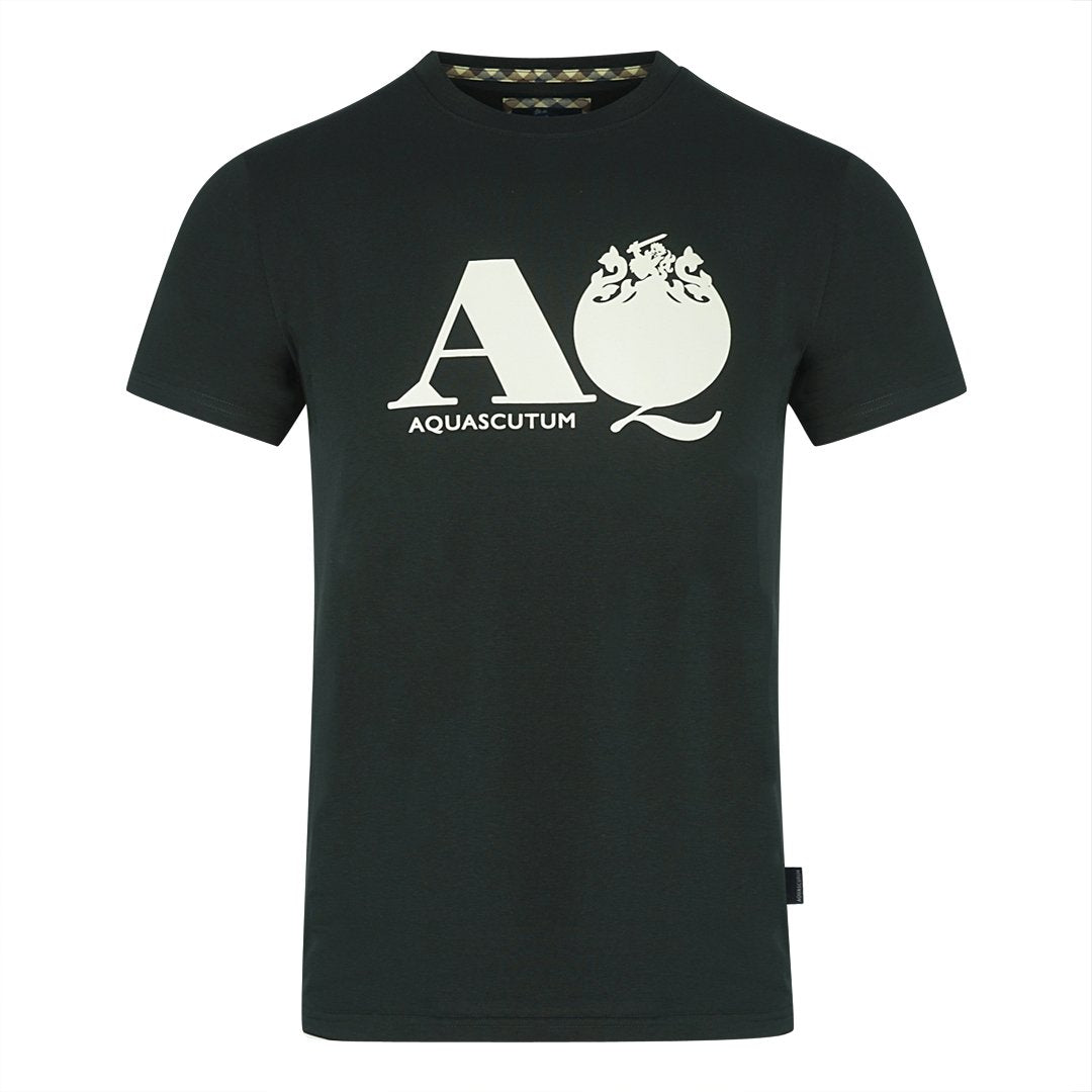 Aquascutum TAI001 99 Black T-Shirt Aquascutum
