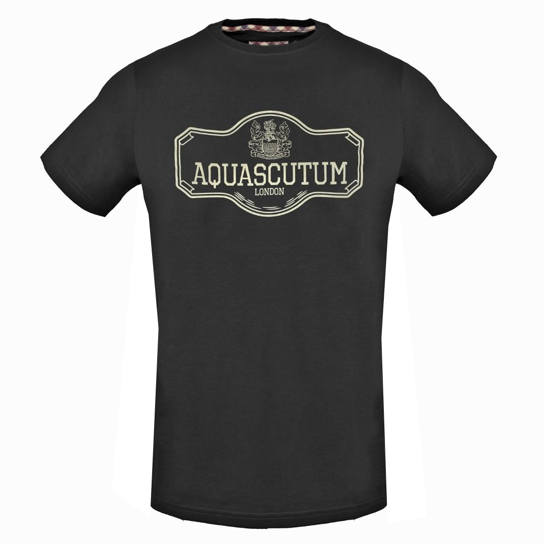 Aquascutum TSIA09 99 Black T-Shirt Aquascutum