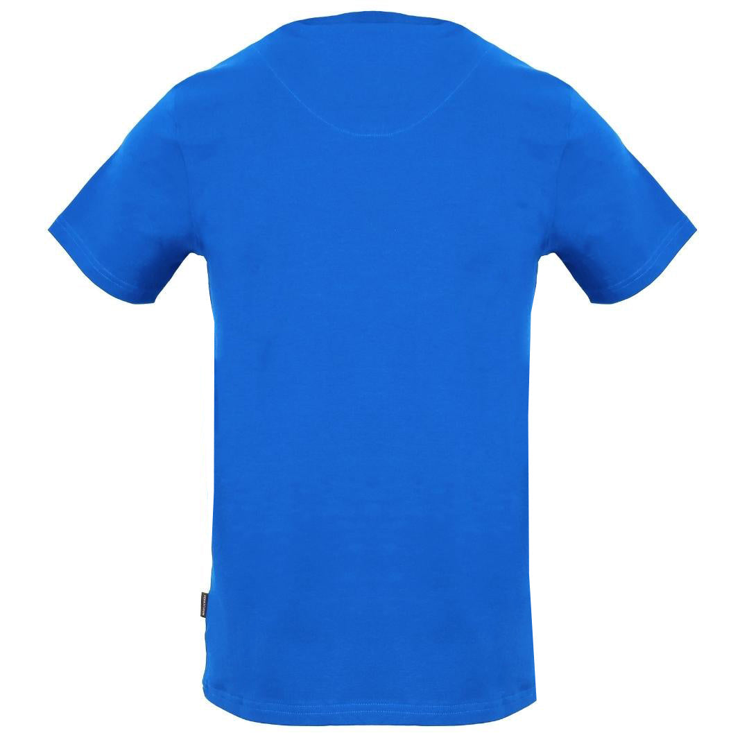 Aquascutum Check Aldis Crest Royal Blue T-Shirt
