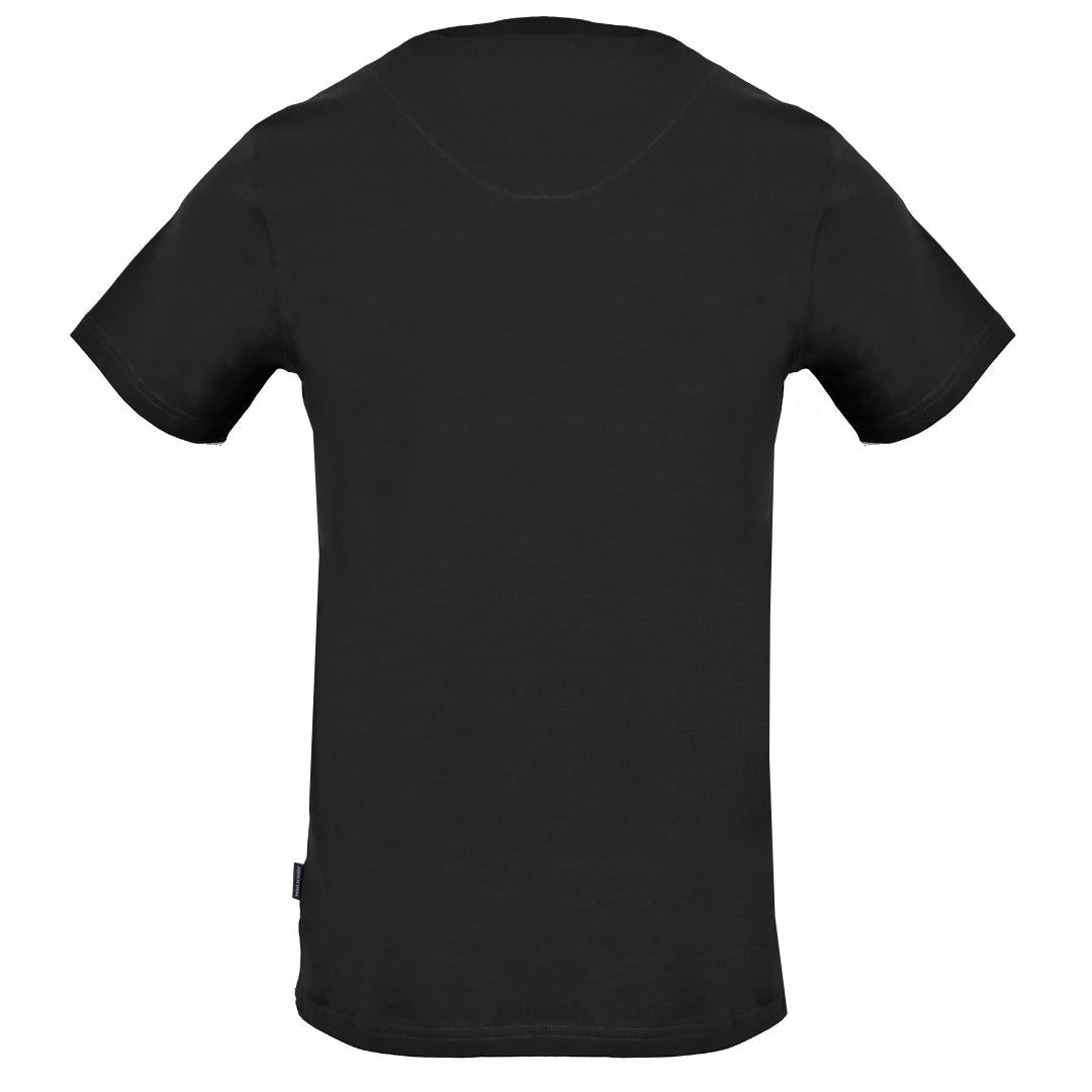 Aquascutum Check Aldis Crest Black T-Shirt