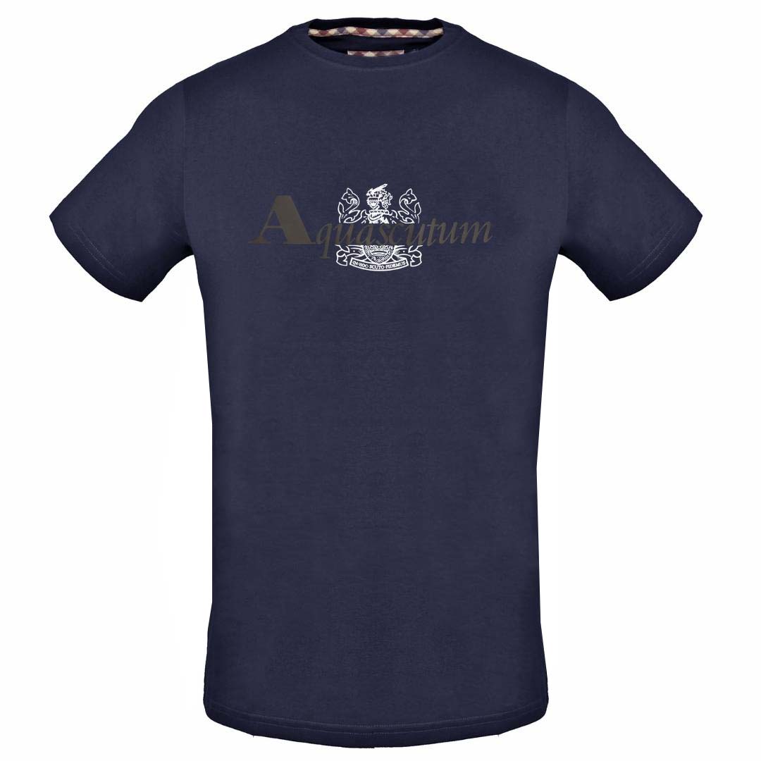 Aquascutum TSIA12 85 Navy Blue T-Shirt