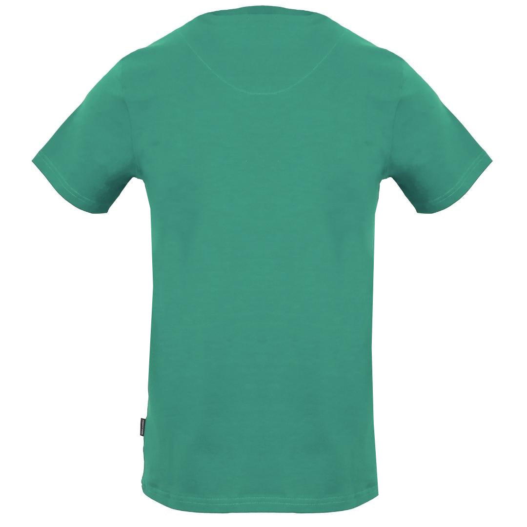 Aquascutum TSIA131 32 Signature Logo Green T-Shirt - XKX LONDON