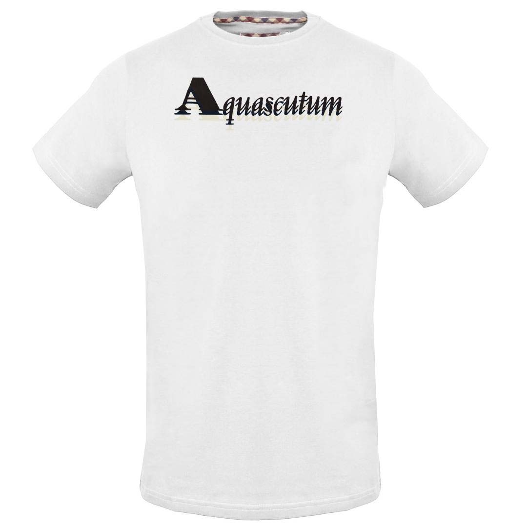 Aquascutum TSIA15 01 White T-Shirt - XKX LONDON