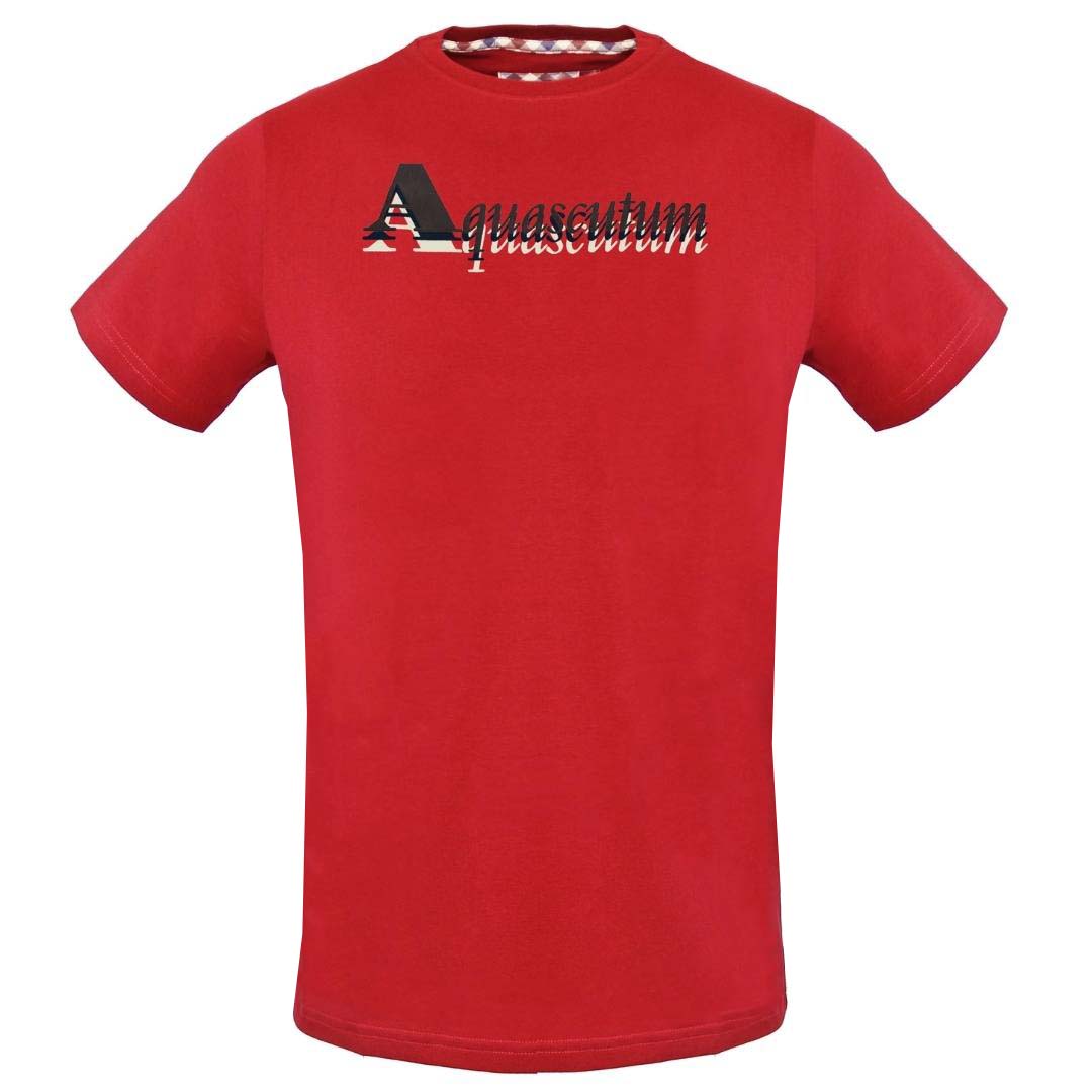 Aquascutum TSIA15 52 Red T-Shirt - XKX LONDON