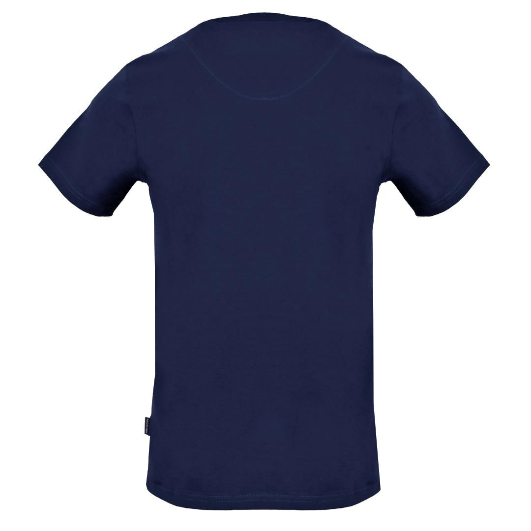 Aquascutum Aldis Crest Navy Blue T-Shirt