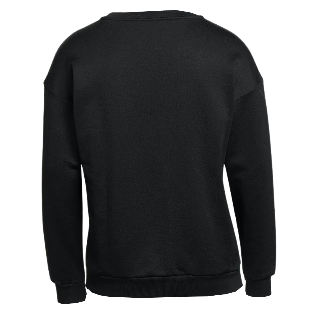 Moschino Panel Brand Logo Black Sweatshirt